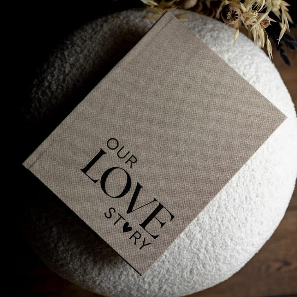 Gepersonaliseerd coffee table album met lasergravure